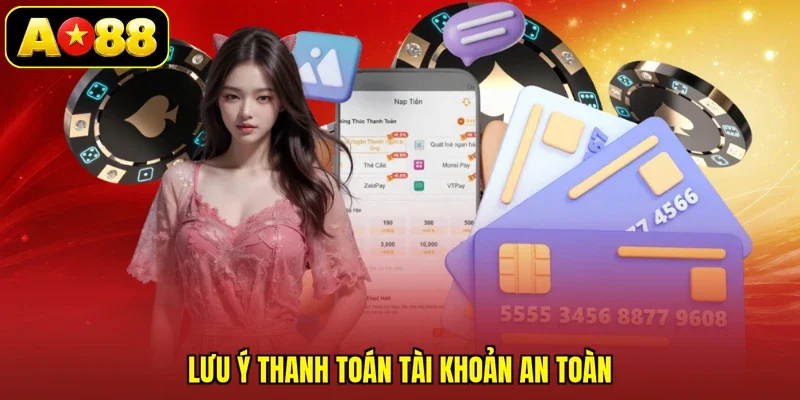 Lưu ý thanh toán tài khoản an toàn